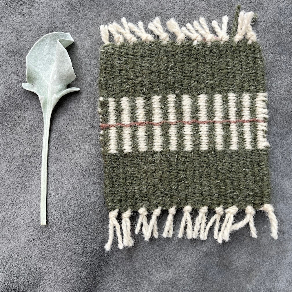 Coaster Set-Sage and Dusty Rose