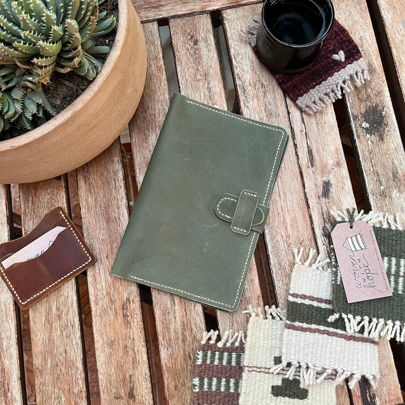 Leather Journal-Green