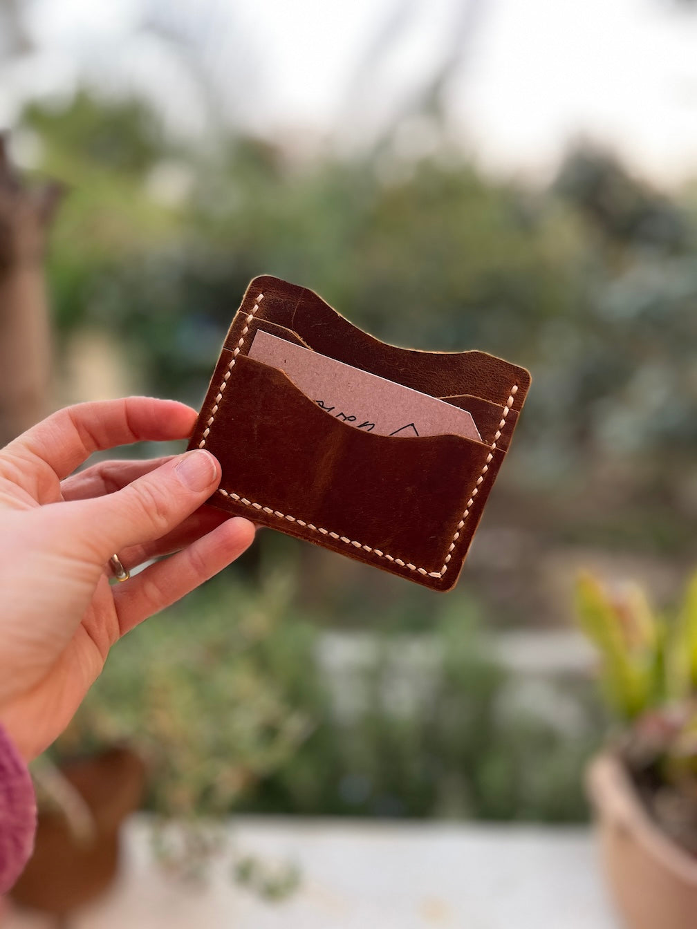 Card Wallet-Hickory