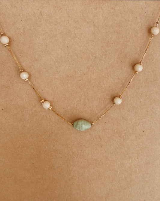 Sea Foam and Sand Necklace