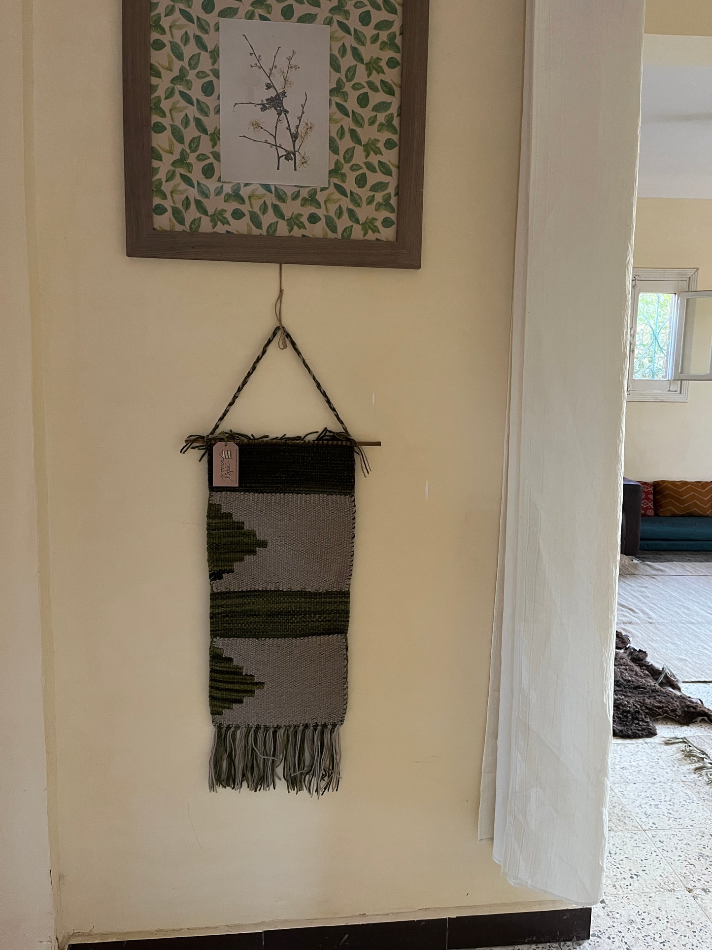 Hanging Pocket Organizer - Green and Gray