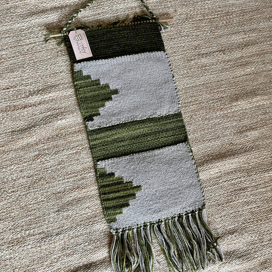 Hanging Pocket Organizer - Green and Gray