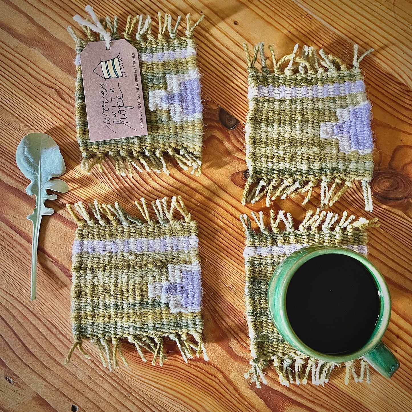 Coaster Set-Lavender and Sage