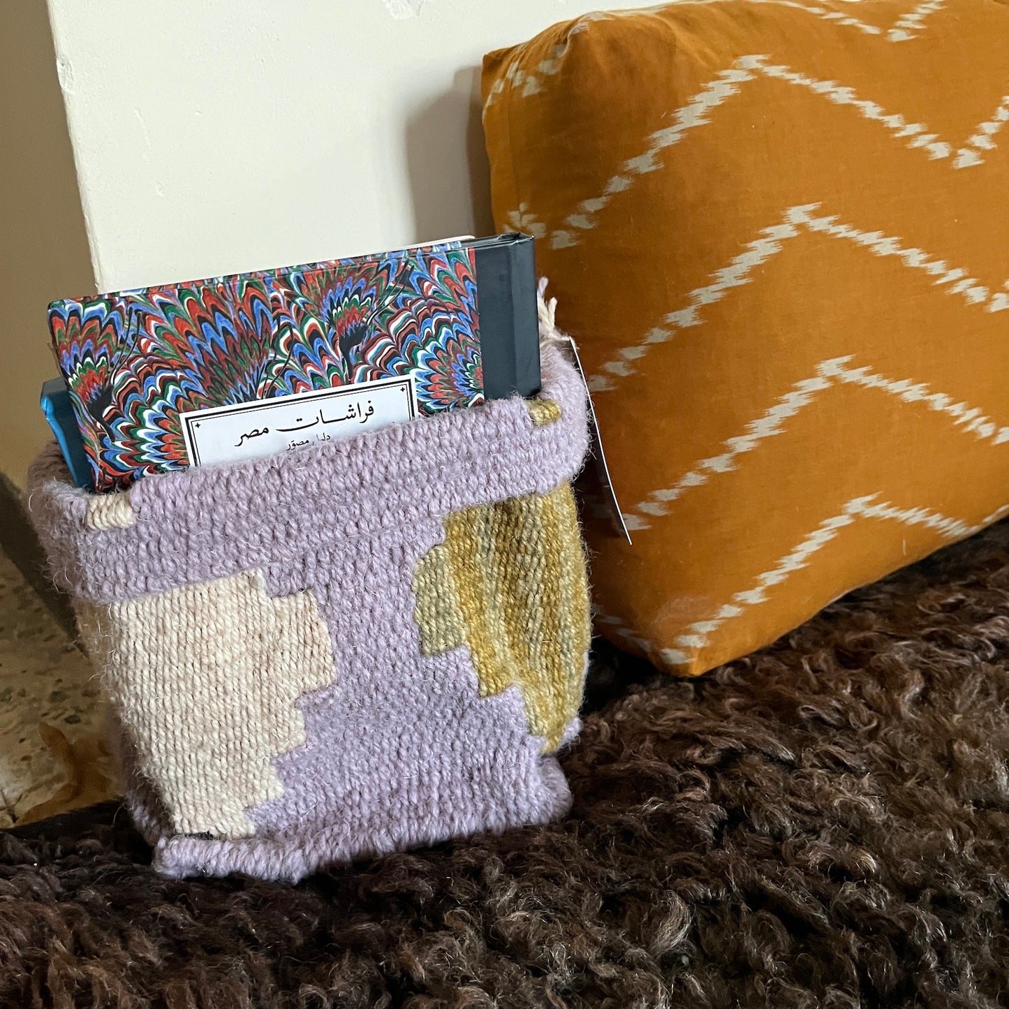 Woven Basket-Lavender and Sage