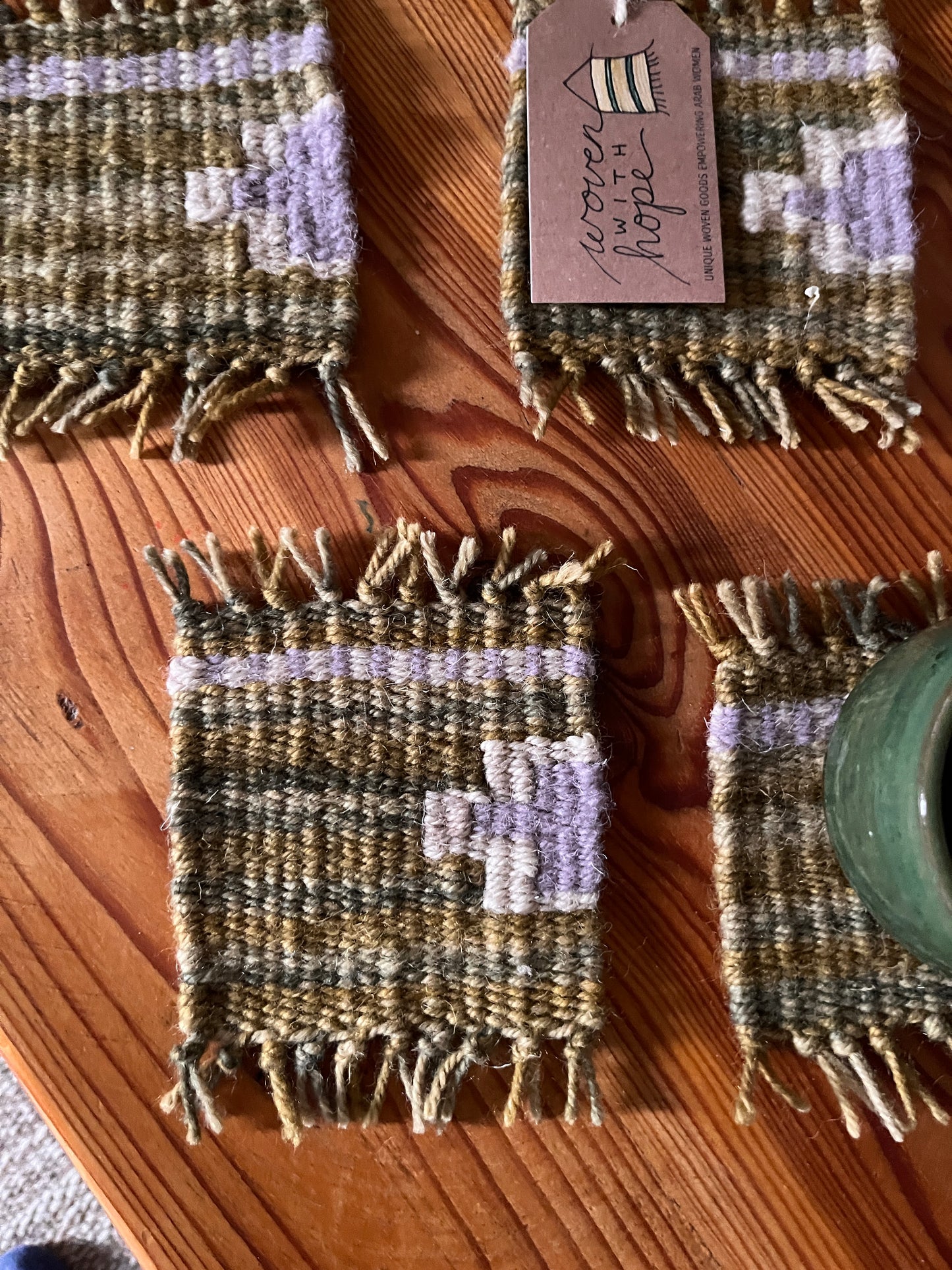 Coaster Set-Lavender and Sage